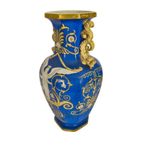 Large Antique English Morley & Ashworth 'Mason's' Ironstone Pottery Angel Vase, 1862