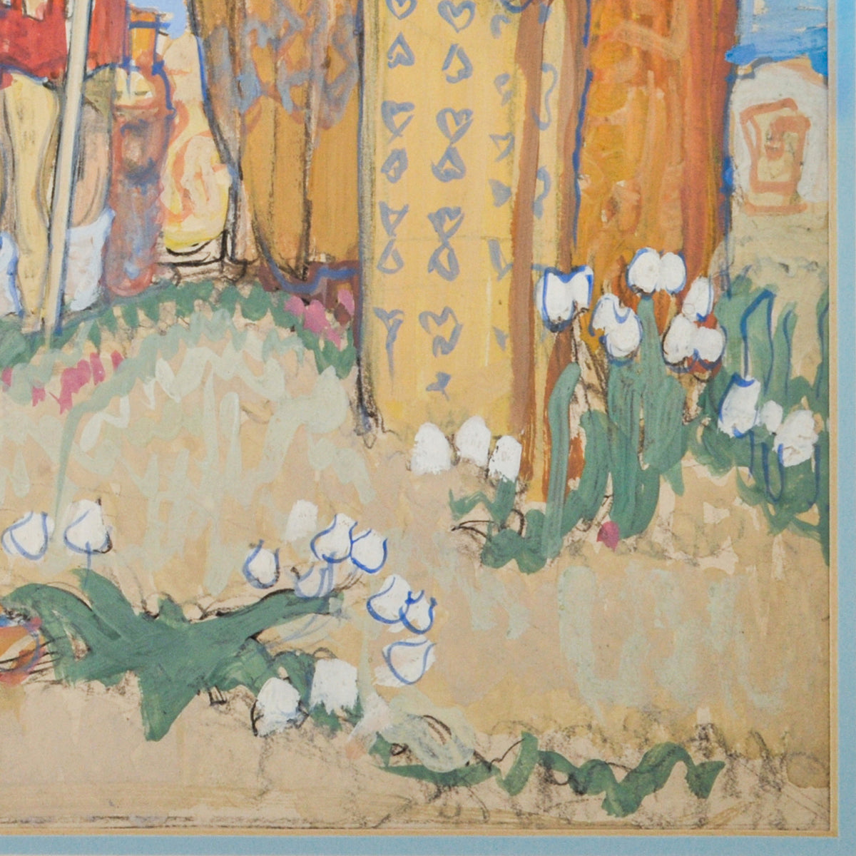 Frank Brangwyn Painting Mural Study Christ's Hospital West Horsham England. Circa 1912
