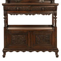 Antique French Carved Etagere Buffet Sideboard Chinoiserie Japanoise Style Circa 1875