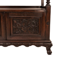 Antique French Carved Etagere Buffet Sideboard Chinoiserie Japanoise Style Circa 1875