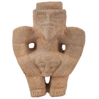 Pre Columbian Figure Volcanic Stone Trophy Head hunter Statue Costa Rica, 800 AD to 1100 AD