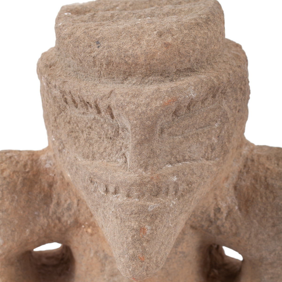 Pre Columbian Figure Volcanic Stone Trophy Head hunter Statue Costa Rica, 800 AD to 1100 AD