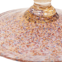 Antique Venetian Murano Hand Blown Glass Gold Centerpiece Coupe Salviati, 1910