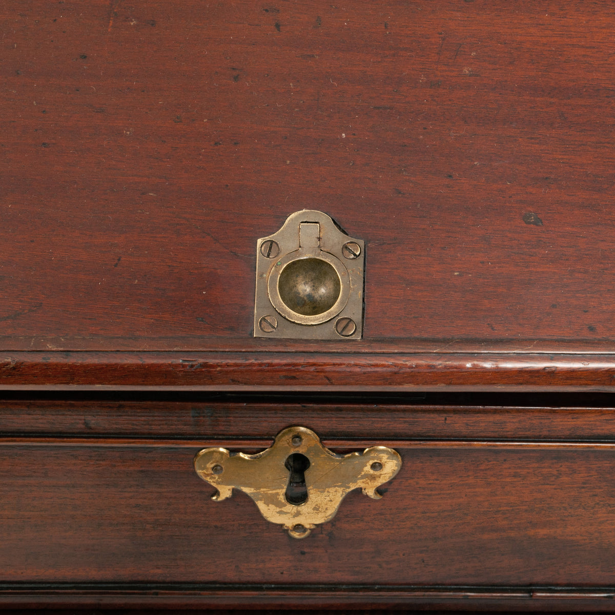 Antique Mahogany Georgian Architect's Drafting Drawing Desk Table Chest Circa 1780