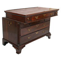 Antique Mahogany Georgian Architect's Drafting Drawing Desk Table Chest Circa 1780