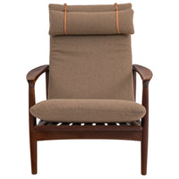 Danish Mid Century Modern Teak Easy Armchair Arne Vodder for France & Son, Circa 1960