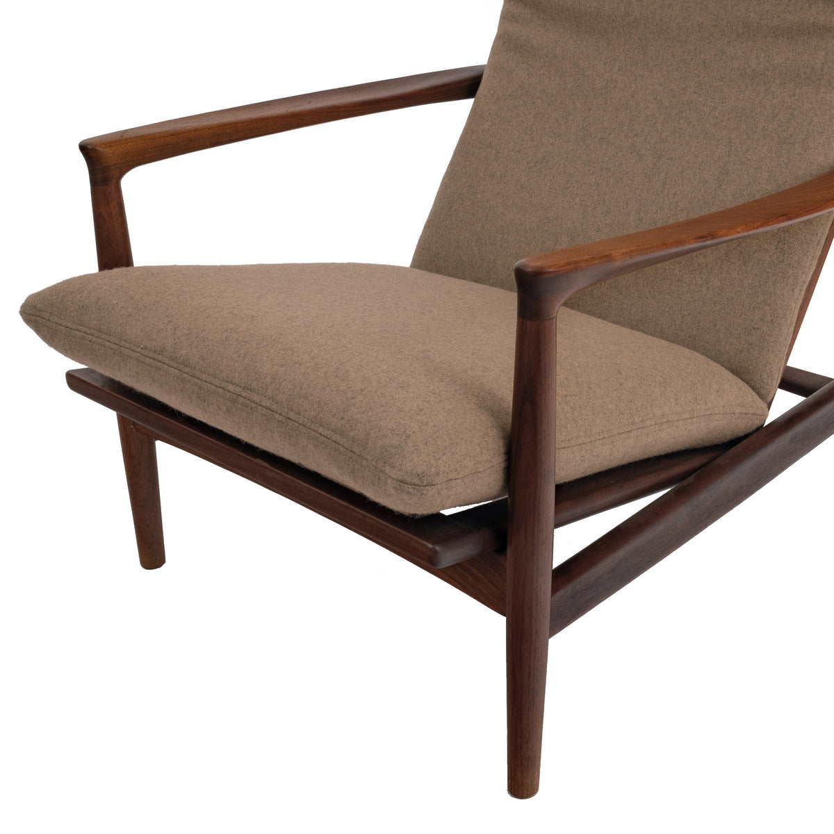 Danish Mid Century Modern Teak Easy Armchair Arne Vodder for France & Son, Circa 1960