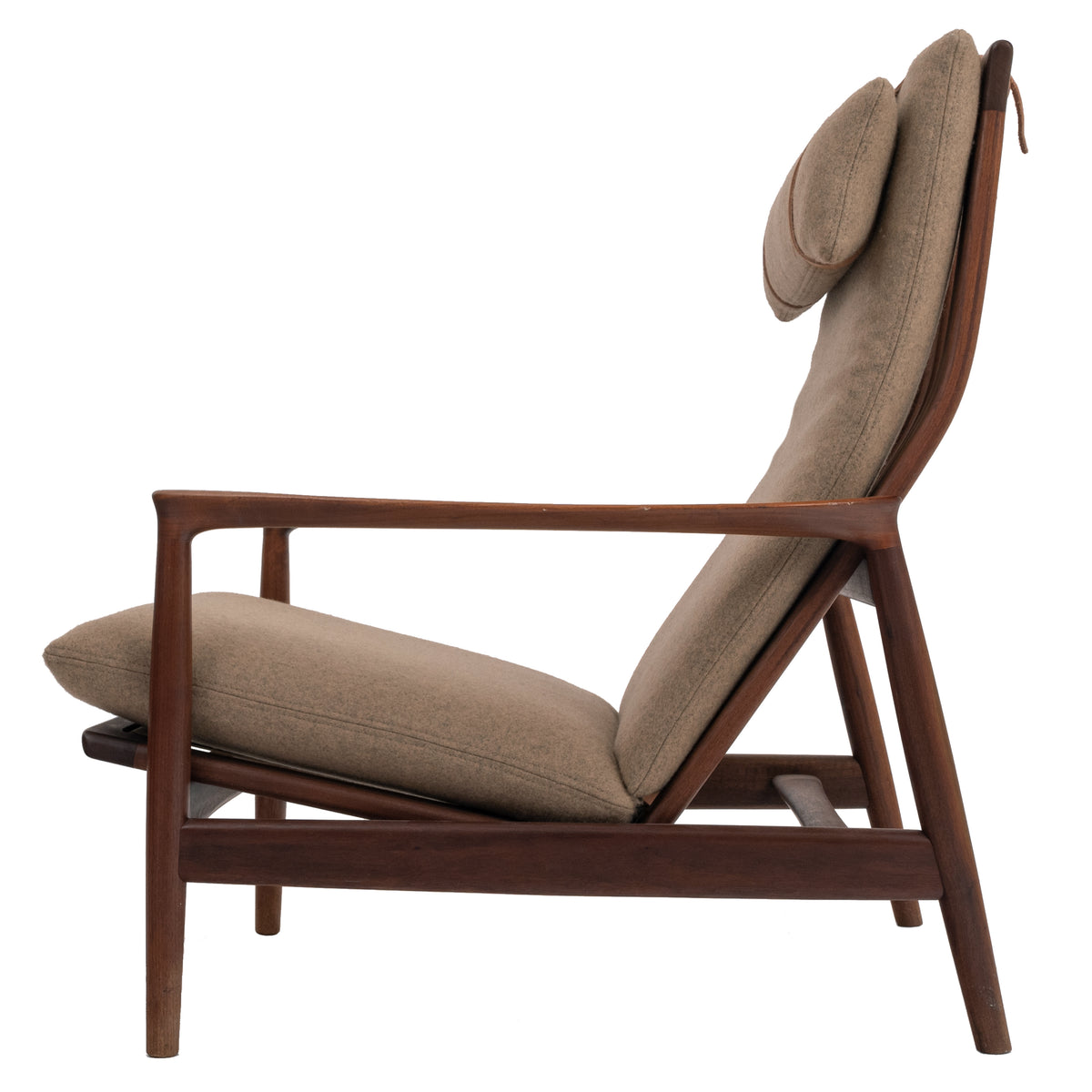 Danish Mid Century Modern Teak Easy Armchair Arne Vodder for France & Son, Circa 1960