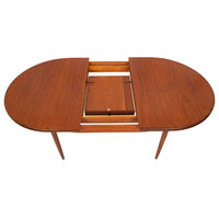 Mid Century Modern GPlan Fresco Extendable Butterfly Leaf Teak Dining Table 1966