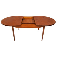 Mid Century Modern GPlan Fresco Extendable Butterfly Leaf Teak Dining Table 1966