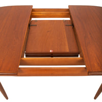 Mid Century Modern GPlan Fresco Extendable Butterfly Leaf Teak Dining Table 1966