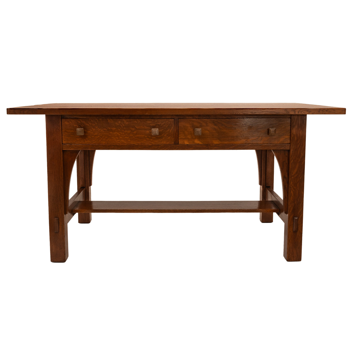 Antique American Arts Crafts Mission Oak Limberts Library writing Table Desk, Circa 1900