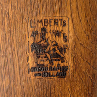 Antique American Arts Crafts Mission Oak Limberts Library writing Table Desk, Circa 1900