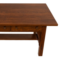 Antique American Arts Crafts Mission Oak Limberts Library writing Table Desk, Circa 1900