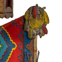 Antique Austrian Cold Painted Bronze Franz Bergmann Arab Carpet Seller Lamp, Circa 1920