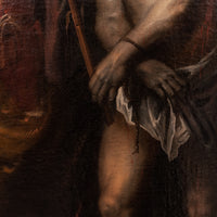 Old Master Flemish Oil on Canvas Baroque Painting Jesus Christ Ecce Homo, Circa 1630
