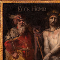 Old Master Flemish Oil on Canvas Baroque Painting Jesus Christ Ecce Homo, Circa 1630