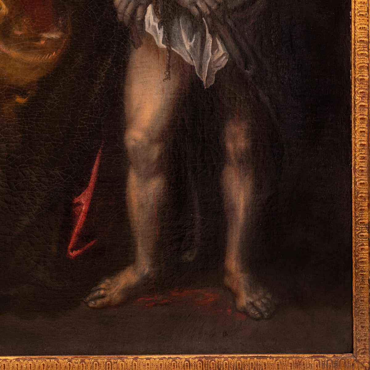 Old Master Flemish Oil on Canvas Baroque Painting Jesus Christ Ecce Homo, Circa 1630