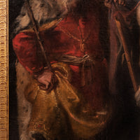 Old Master Flemish Oil on Canvas Baroque Painting Jesus Christ Ecce Homo, Circa 1630