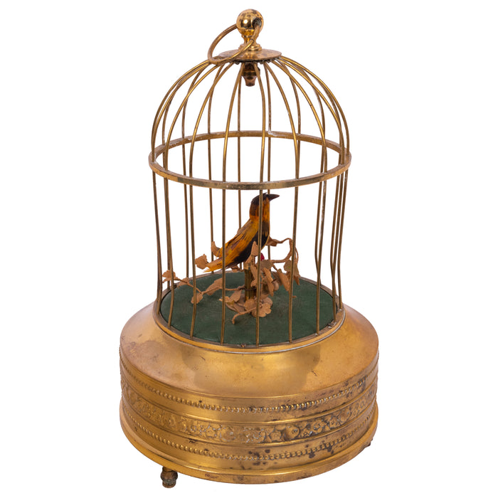 Antique German Singing Bird in a Cage Music Box Automaton Karl Griesbaum 1930