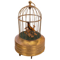 Antique German Singing Bird in a Cage Music Box Automaton Karl Griesbaum 1930