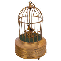 Antique German Singing Bird in a Cage Music Box Automaton Karl Griesbaum 1930