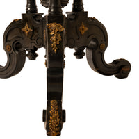 Antique French Specimen Wood Louis XV Marquetry Ormolu Round Tilt-Top Table, Circa 1870