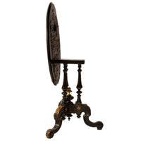 Antique French Specimen Wood Louis XV Marquetry Ormolu Round Tilt-Top Table, Circa 1870