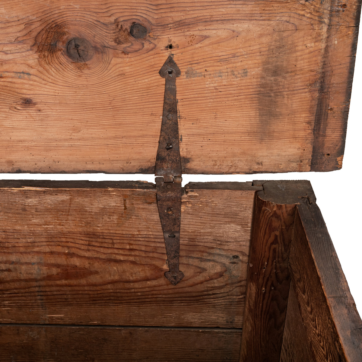 Antique 18th Century Spanish Colonial Carved Cedar Coffer Chest Mexico 1750