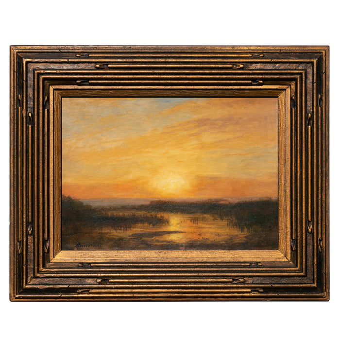 Albert Bierstadt San Francisco Sunset Impressionist Landscape oil Painting, Circa 1870s