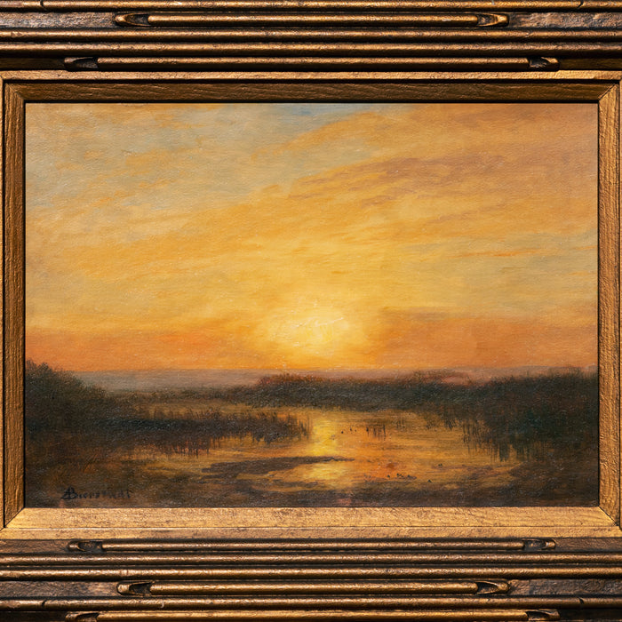 Albert Bierstadt San Francisco Sunset Impressionist Landscape oil Painting, Circa 1870s