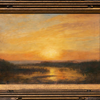 Albert Bierstadt San Francisco Sunset Impressionist Landscape oil Painting, Circa 1870s