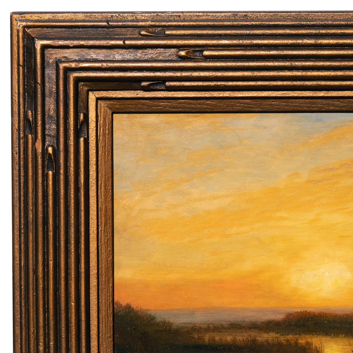 Albert Bierstadt San Francisco Sunset Impressionist Landscape oil Painting, Circa 1870s