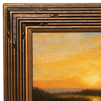 Albert Bierstadt San Francisco Sunset Impressionist Landscape oil Painting, Circa 1870s
