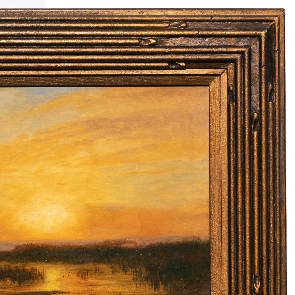 Albert Bierstadt San Francisco Sunset Impressionist Landscape oil Painting, Circa 1870s