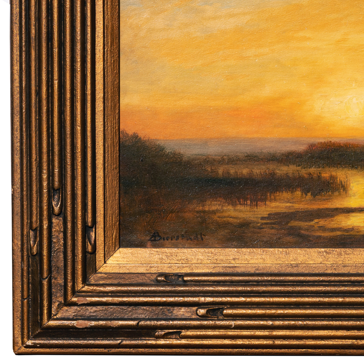 Albert Bierstadt San Francisco Sunset Impressionist Landscape oil Painting, Circa 1870s