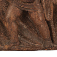 Antique 17th Century Italian Baroque Carved Limewood Putto Sculpture Statue