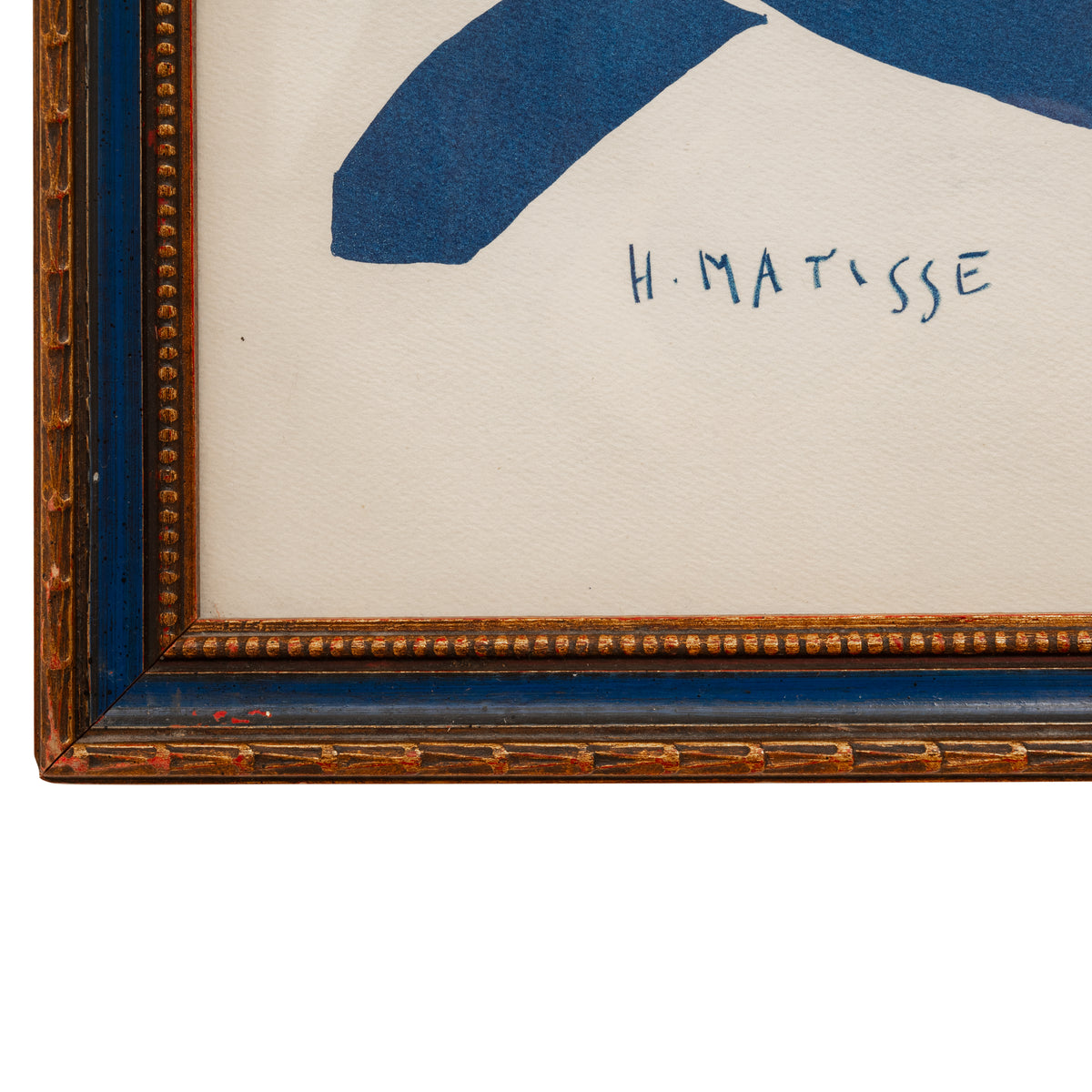 Mid Century Modern Serigraph in Colors Henri Matisse Blue Nude II Signed, 1952