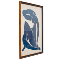 Mid Century Modern Serigraph in Colors Henri Matisse Blue Nude II Signed, 1952