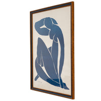 Mid Century Modern Serigraph in Colors Henri Matisse Blue Nude II Signed, 1952