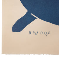 Mid Century Modern Serigraph in Colors Henri Matisse Blue Nude II Signed, 1952
