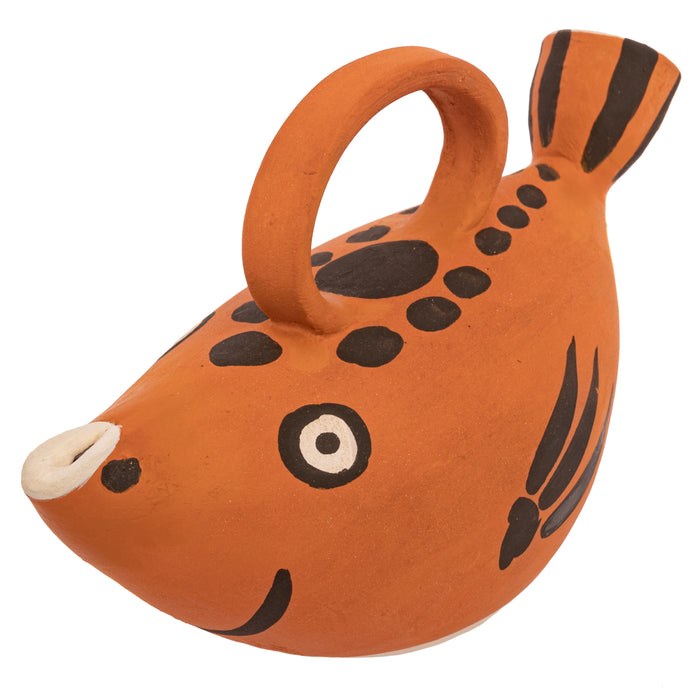 Pablo Picasso Terracotta Fish Pitcher Madoura Pottery Sujet Poisson France, 1952