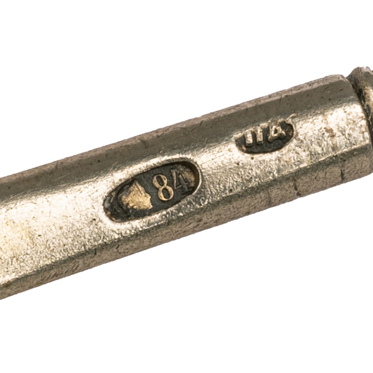 Antique Imperial Russian Sliver Gilt Cloisonné Enamel Tea Strainer Moscow, Circa 1908