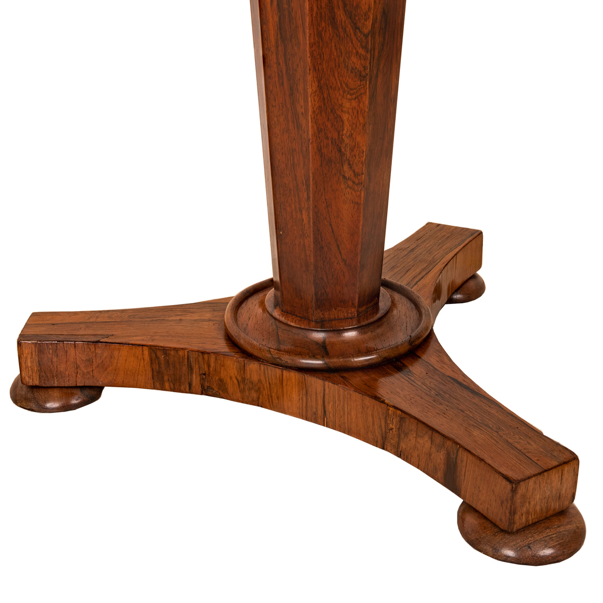 Antique Georgian Regency Brazilian Rosewood Pedestal Drum Center Table, Circa 1825