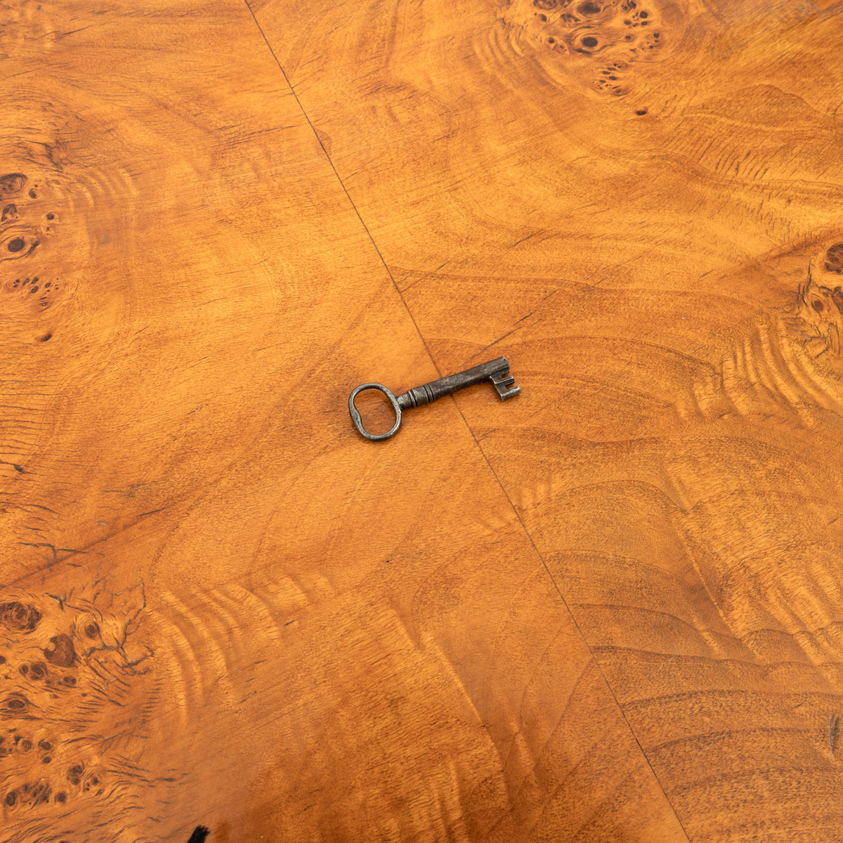 Antique Swedish Biedermeier Golden Birch Ebonized Chest of Drawers Dresser, Circa 1820