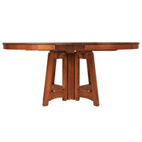 Antique American Mission Arts & Crafts Oak Limbert Table #1480 & Six Chairs, circa 1905