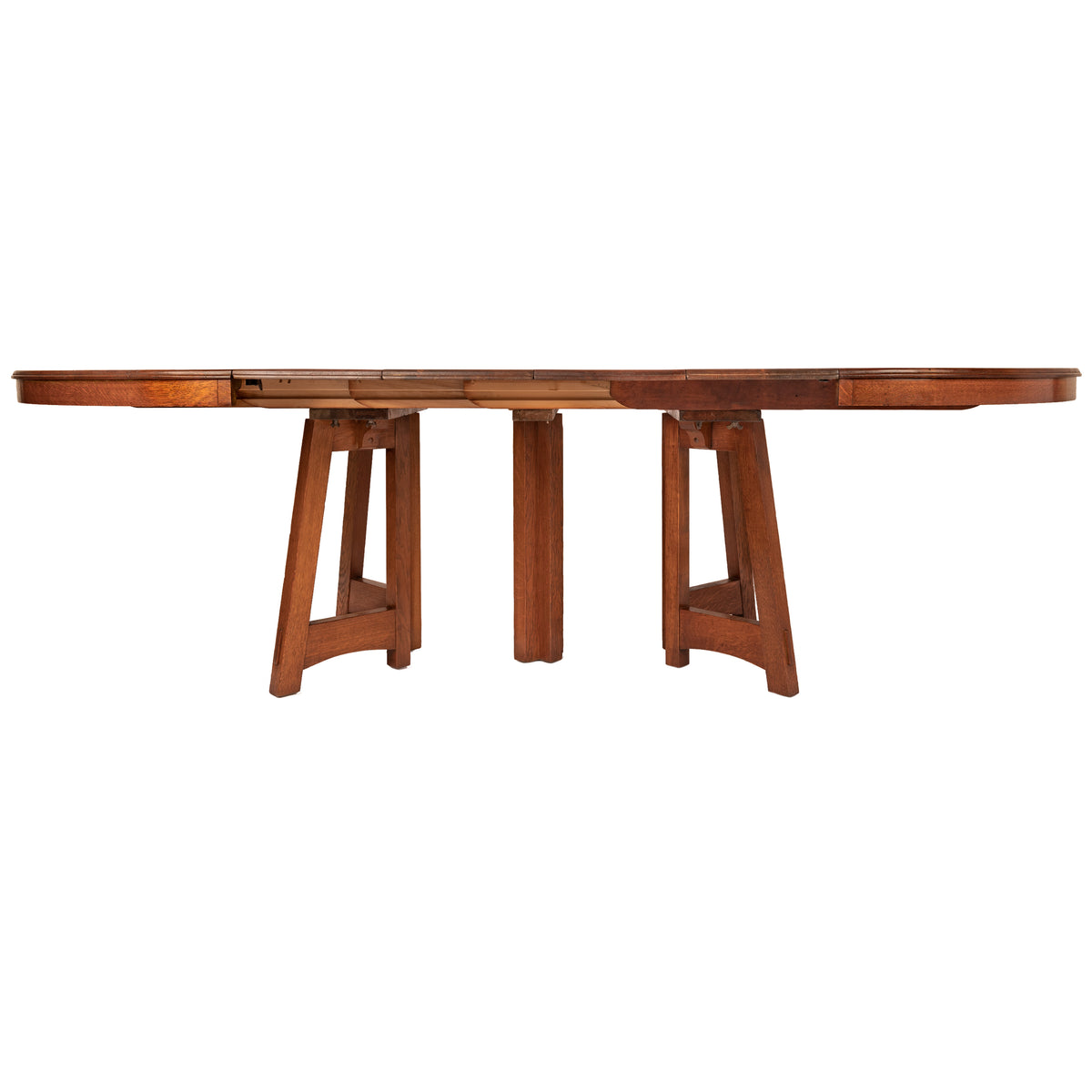 Antique American Mission Arts & Crafts Oak Limbert Table #1480 & Six Chairs, circa 1905