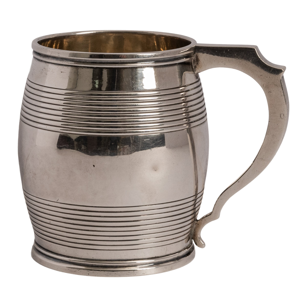 Antique English Georgian Sterling Silver William Bateman Christening Cup, 1825