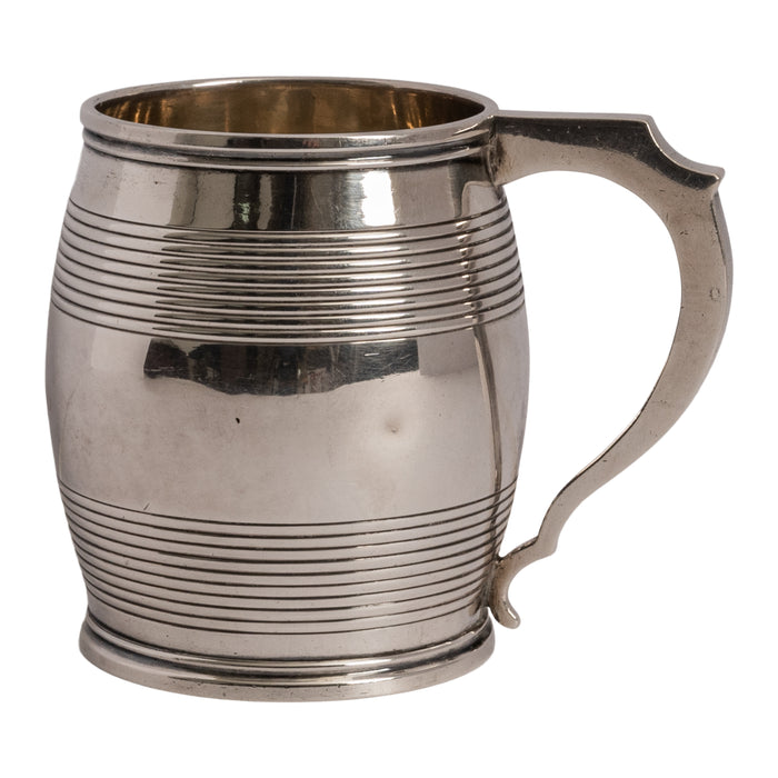 Antique English Georgian Sterling Silver William Bateman Christening Cup, 1825