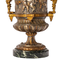 Antique French Gilt Bronze Ormolu Napoleon III Lidded Wine Urn Cooler, Circa 1870
